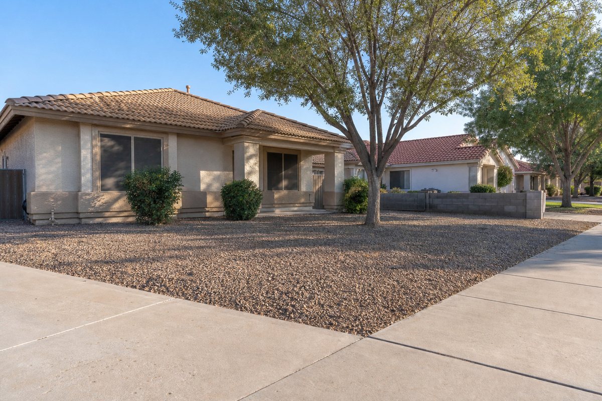 West Valley residential street in Tolleson, Arizona, AI-generated concept imagery representative of the area — not a photograph of this listing